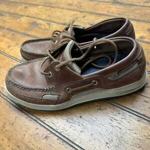 Sebago Men’s harbor walnut‎ boat dock shoes size 8m